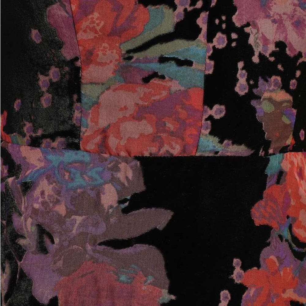 Lulus Make It Cute Black Burnout Velvet Floral Print Mini Skater Dress S NWT - Picture 3 of 16